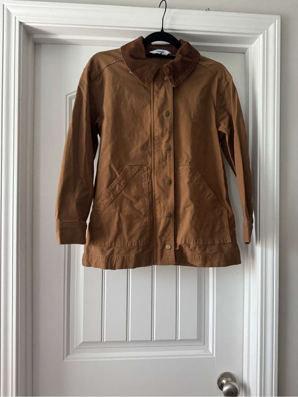 Old Navy Brown Utility Jacket with Corduroy Collar